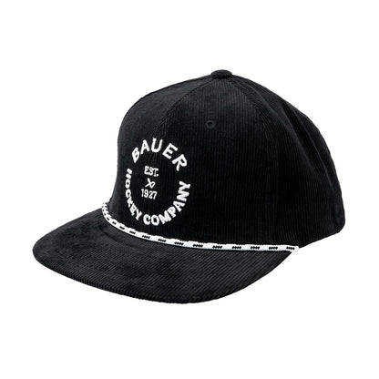 Bauer Hockey Company Black Corduroy Snapback Hat