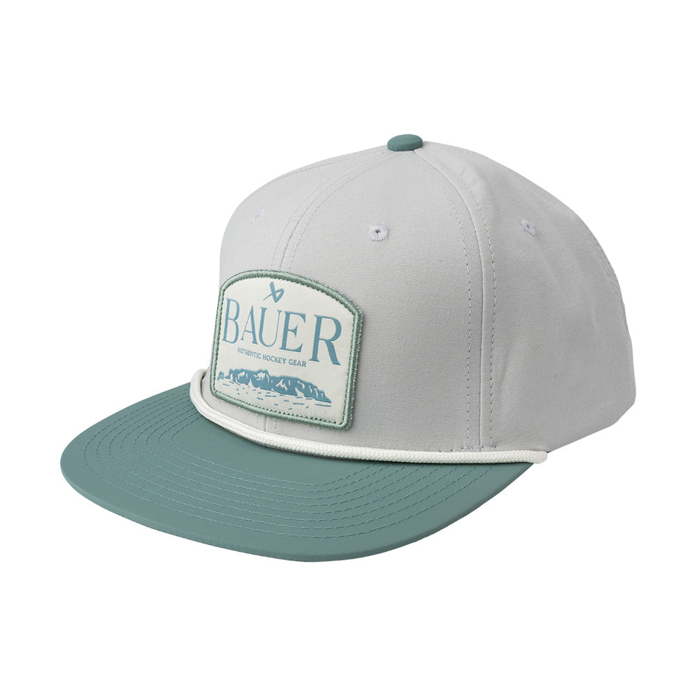 Bauer Range Grey/Green Snapback Hat