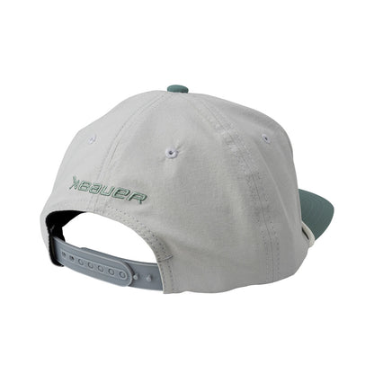 Bauer Range Grey/Green Snapback Hat