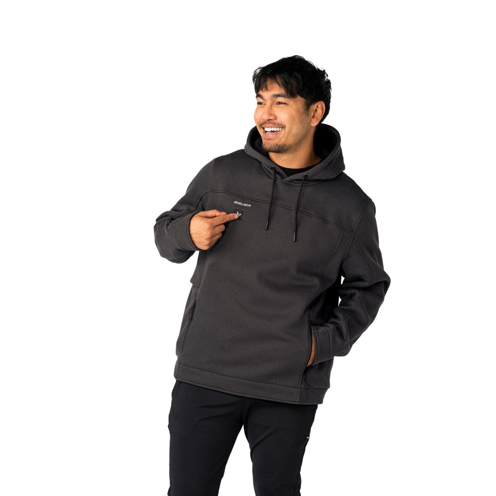 Bauer Redline Heated Men's Grey Hoodie