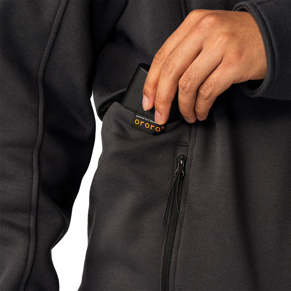 Bauer Redline Heated Men's Grey Hoodie