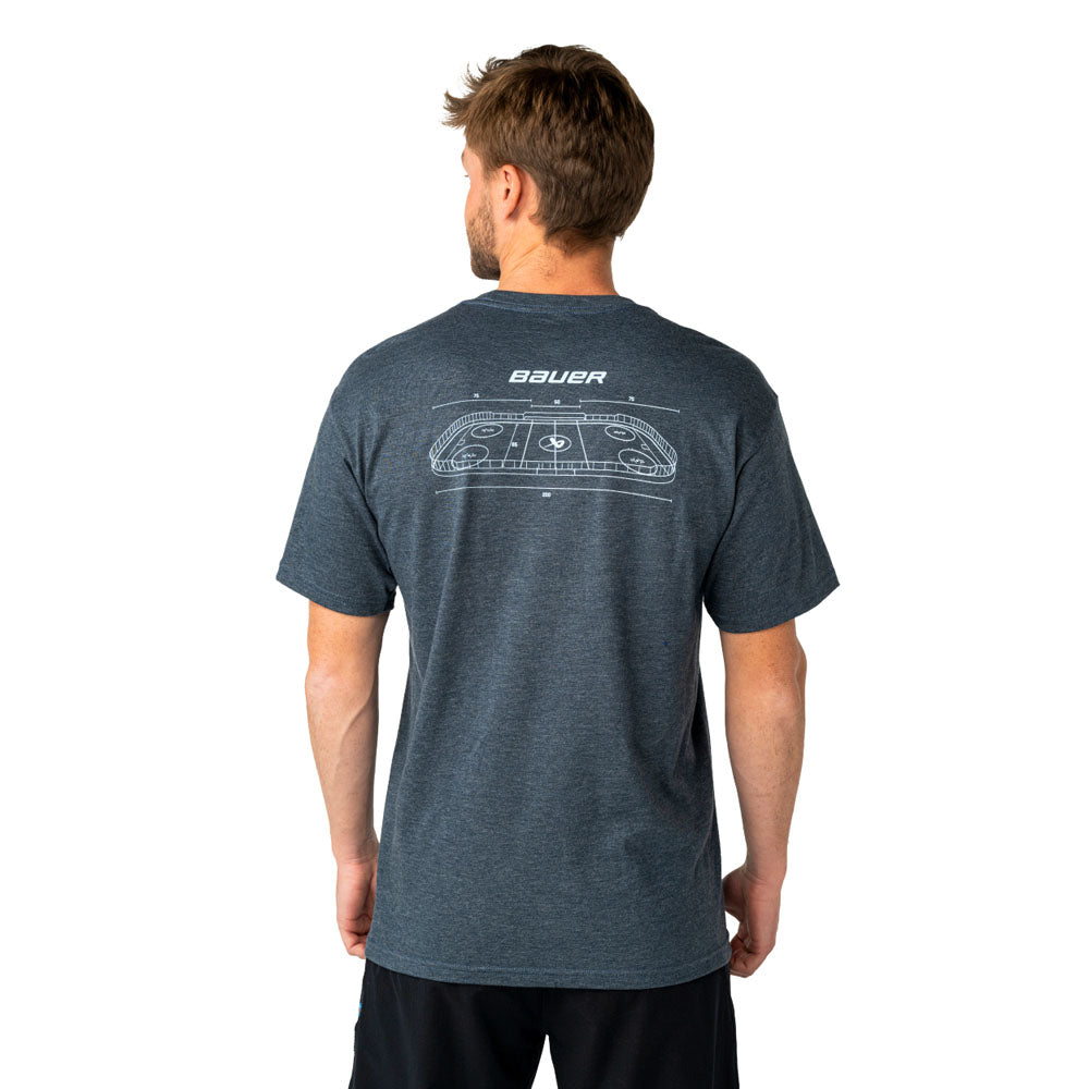Bauer Rink Graphic Men's Navy T Shirt