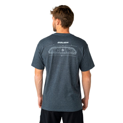 Bauer Rink Graphic Men's Navy T Shirt