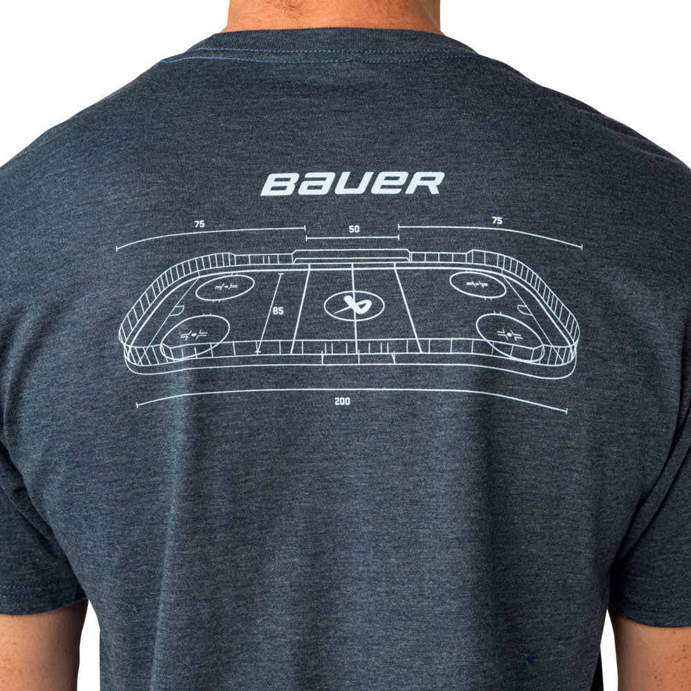 Bauer Rink Graphic Men's Navy T Shirt