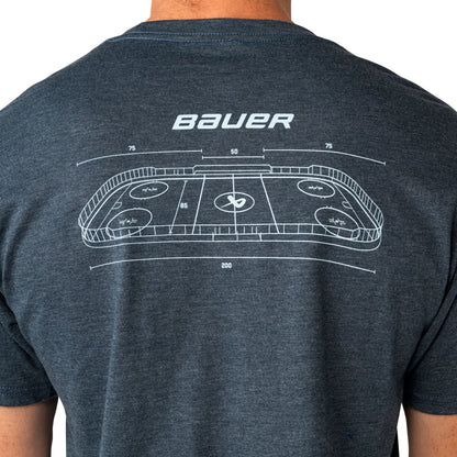 Bauer Rink Graphic Men's Navy T Shirt