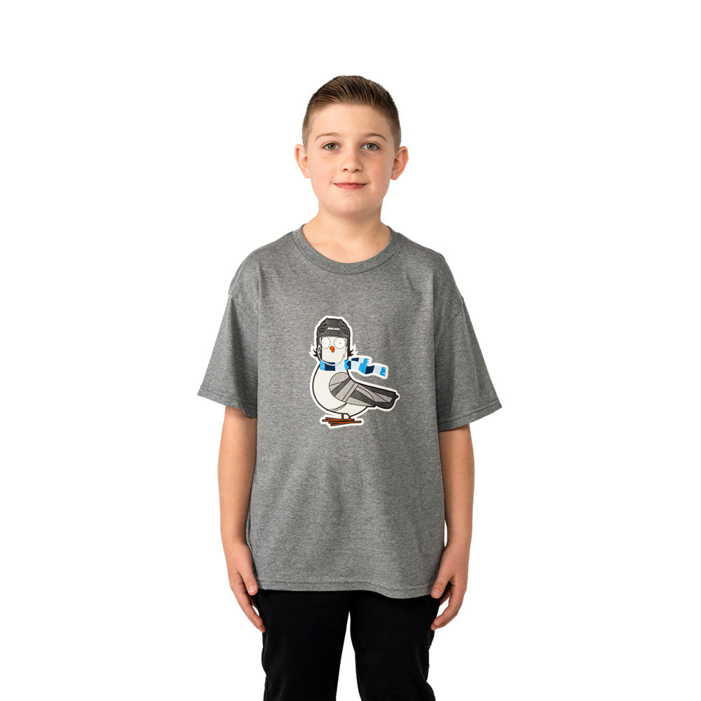 Bauer Pigeon Graphic Youth Grey T Shirt