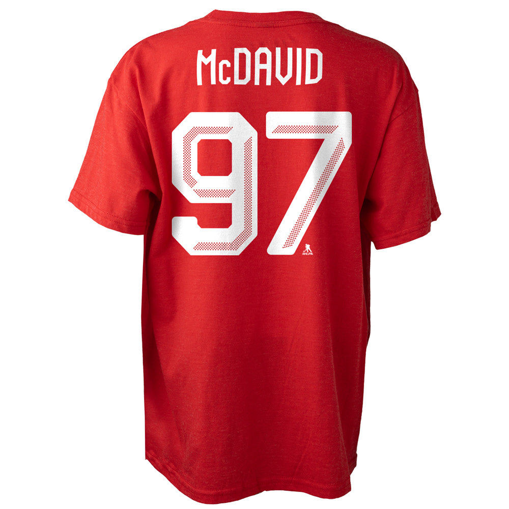 Bauer X Hockey Canada® Connor McDavid Name And Number Adult Red T Shirt