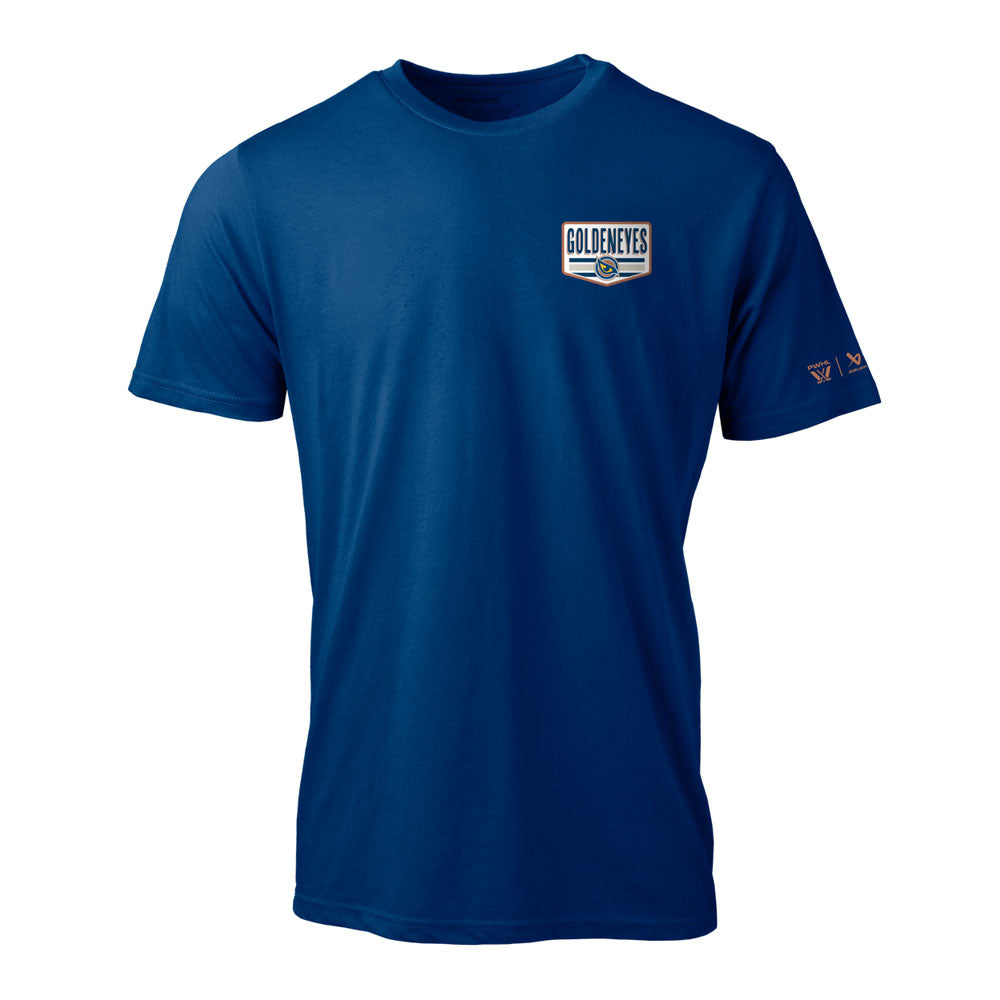 Bauer Vancouver Goldeneyes Badge Graphic Adult Blue T Shirt