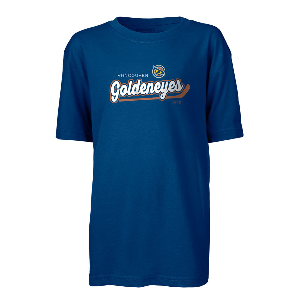 Bauer Vancouver Goldeneyes Graphic Youth Blue T Shirt