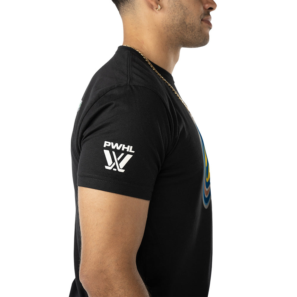 Bauer Vancouver Goldeneyes Adult Black T Shirt