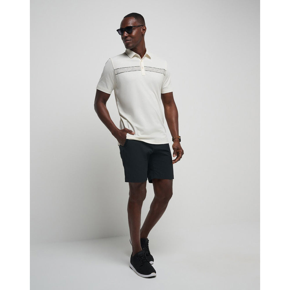 TRAVISMATHEW KAYAK CRUISE VANILLA ICE POLO SHIRT