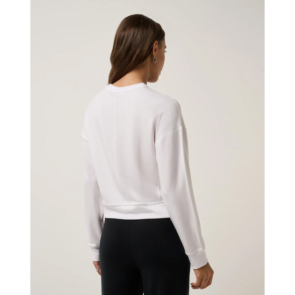 TravisMathew Cloud Women's White Pullover Shirt