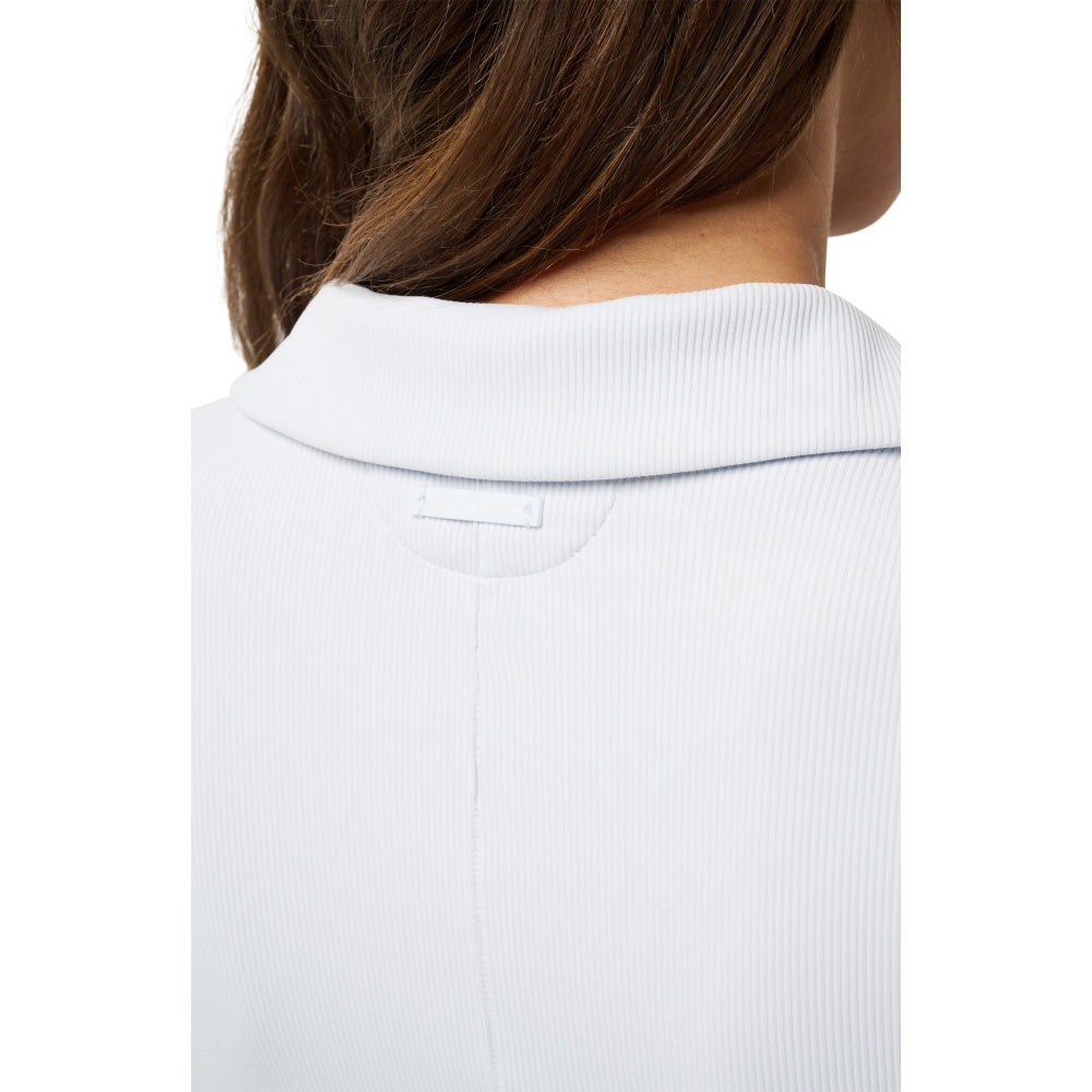 Travis Mathew Moveknit Women's Vneck Light White Polo Shirt