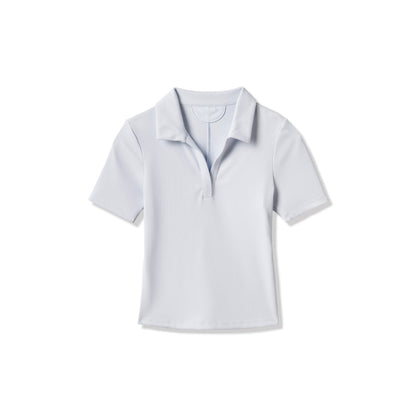 Travis Mathew Moveknit Women's Vneck Light White Polo Shirt