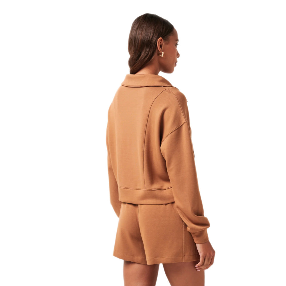 Travis Mathew Skyloft Soft Women's Soft Chestnut Half Zip
