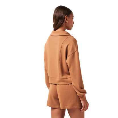 Travis Mathew Skyloft Soft Women's Soft Chestnut Half Zip