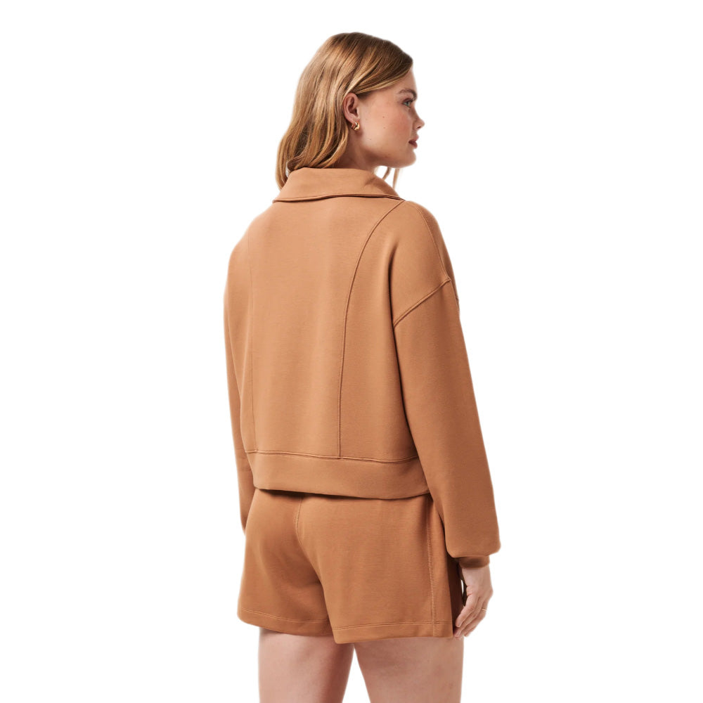 Travis Mathew Skyloft Soft Women's Soft Chestnut Half Zip