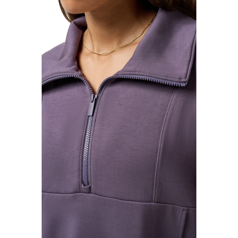 Travis Mathew Skyloft Soft Women's Soft Graystone Half Zip