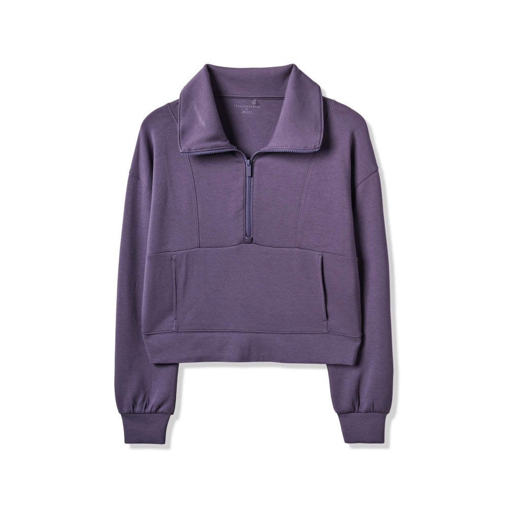 Travis Mathew Skyloft Soft Women's Soft Graystone Half Zip