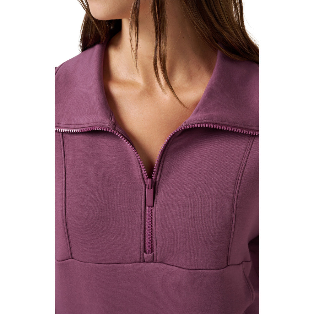 Travis Mathew Skyloft Soft Women's Soft Damson Half Zip
