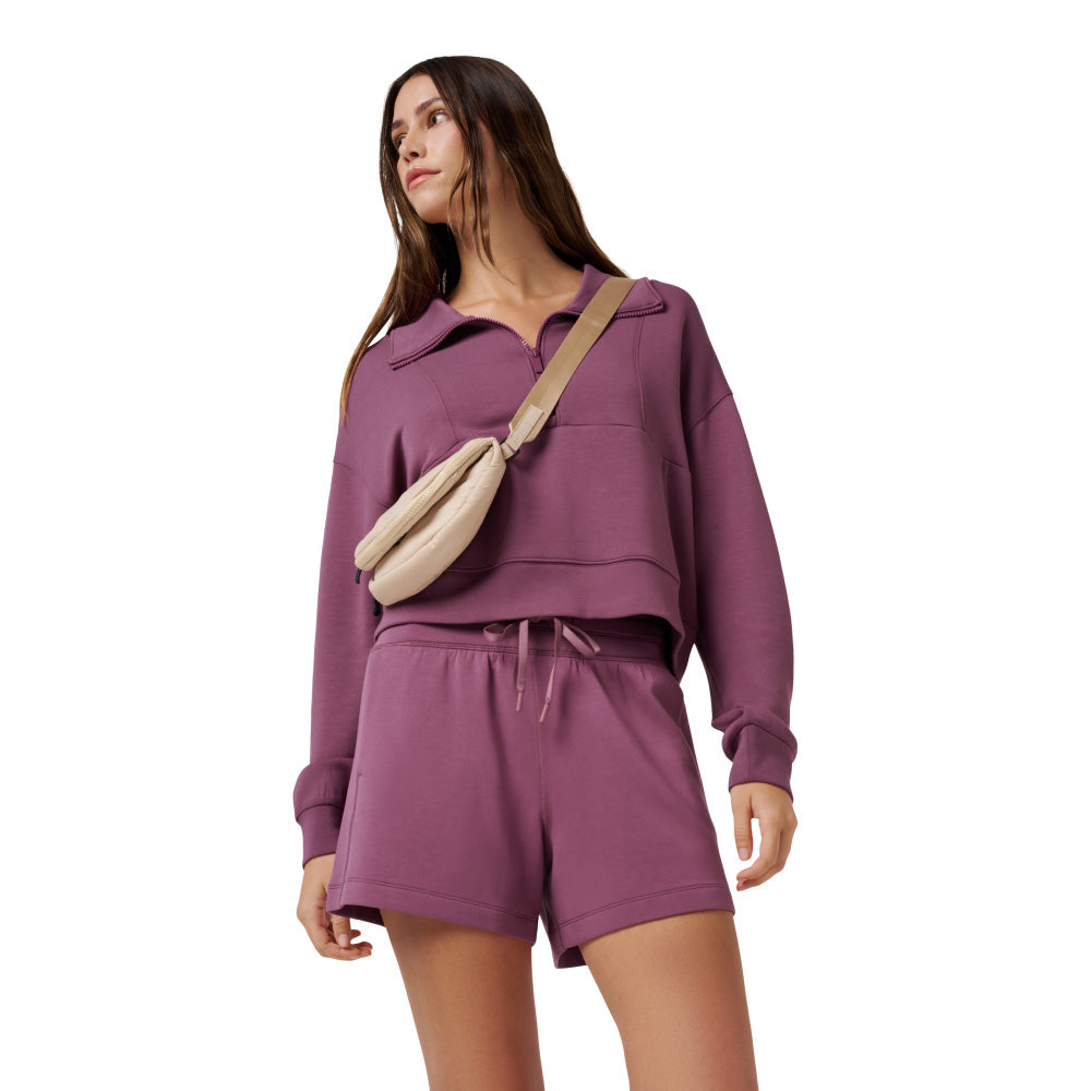 Travis Mathew Skyloft Soft Women's Soft Damson Half Zip