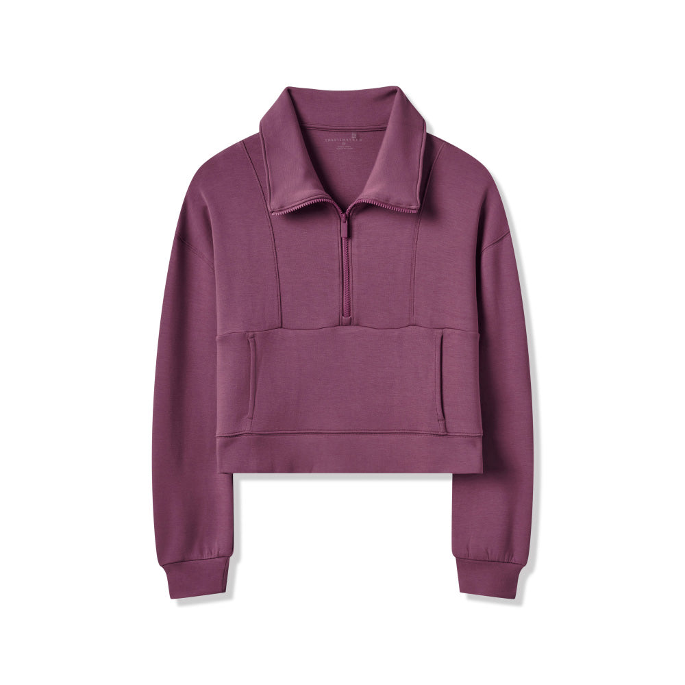 Travis Mathew Skyloft Soft Women's Soft Damson Half Zip