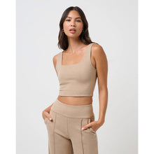 TravisMathew Friday Square Women's Beige Tank Shirt