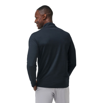 TRAVIS MATHEW THE HEATER BLACK 1/4 ZIP