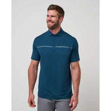 TravisMathew Heater Pro Chest Stripe Men's Navy Polo Shirt