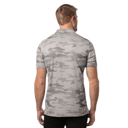 TRAVISMATHEW SKYWIND CAMO GREY POLO SHIRT
