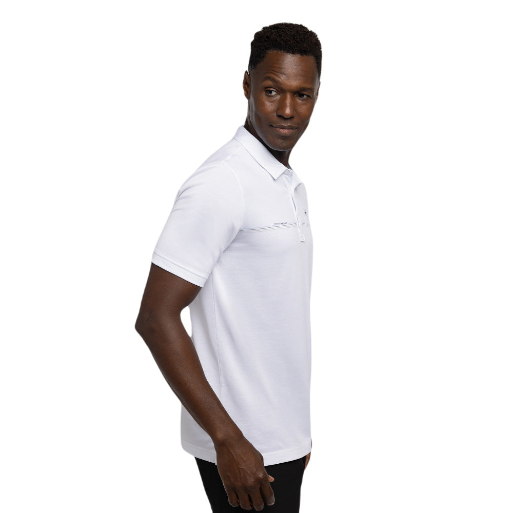 TRAVISMATHEW LUNA SOL WHITE POLO SHIRT