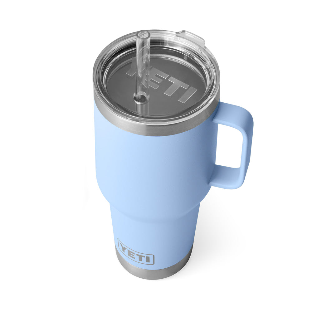 YETI RAMBLER 35 OZ BIG SKY BLUE STRAW MUG