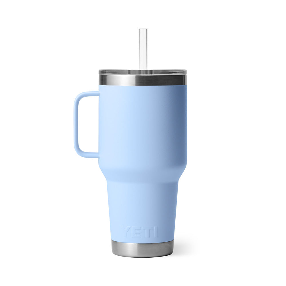 YETI RAMBLER 35 OZ BIG SKY BLUE STRAW MUG