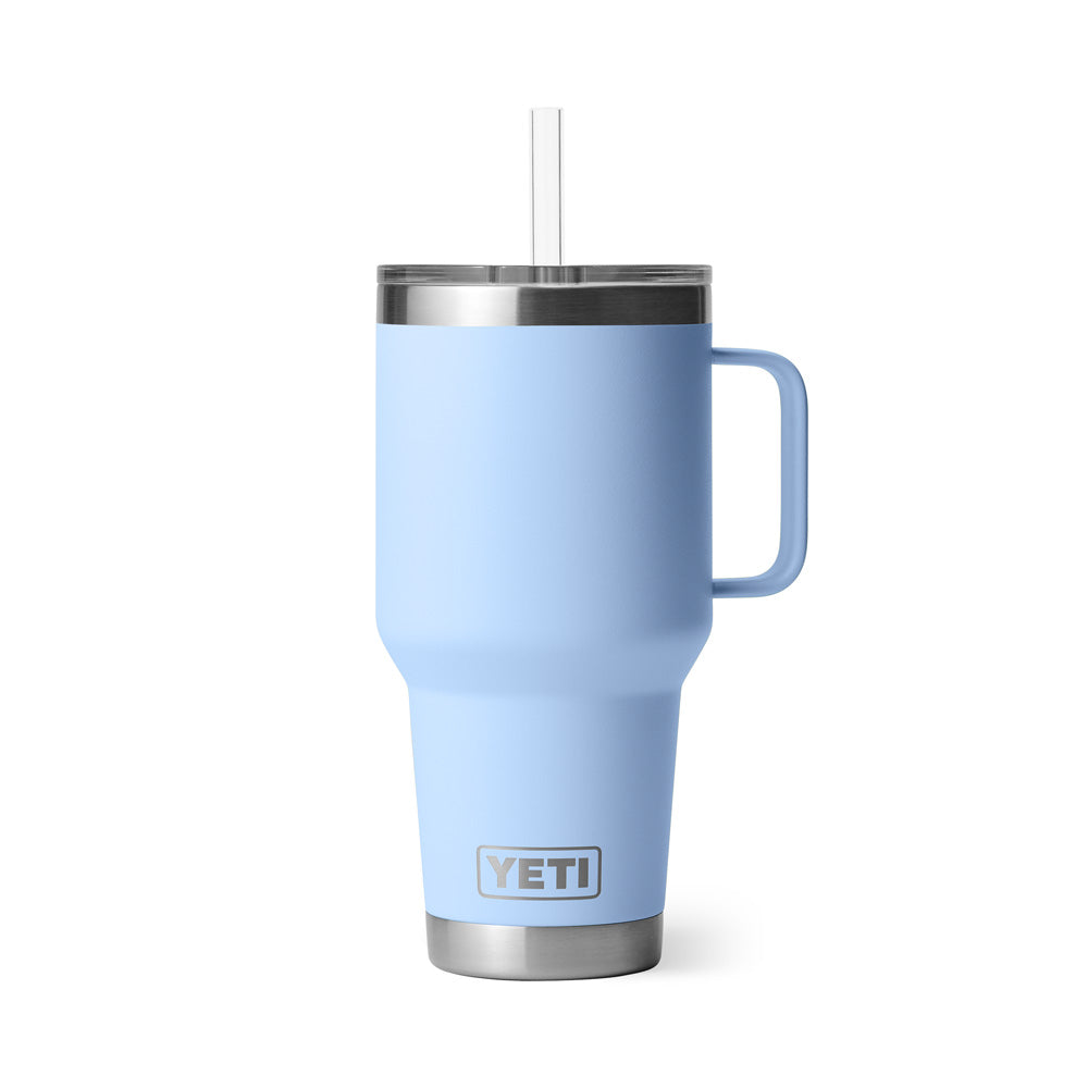YETI RAMBLER 35 OZ BIG SKY BLUE STRAW MUG