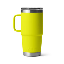 YETI RAMBLER 20 OZ FIREFLY YELLOW TRAVEL MUG