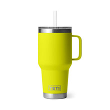 YETI RAMBLER 35 OZ FIREFLY YELLOW STRAW MUG