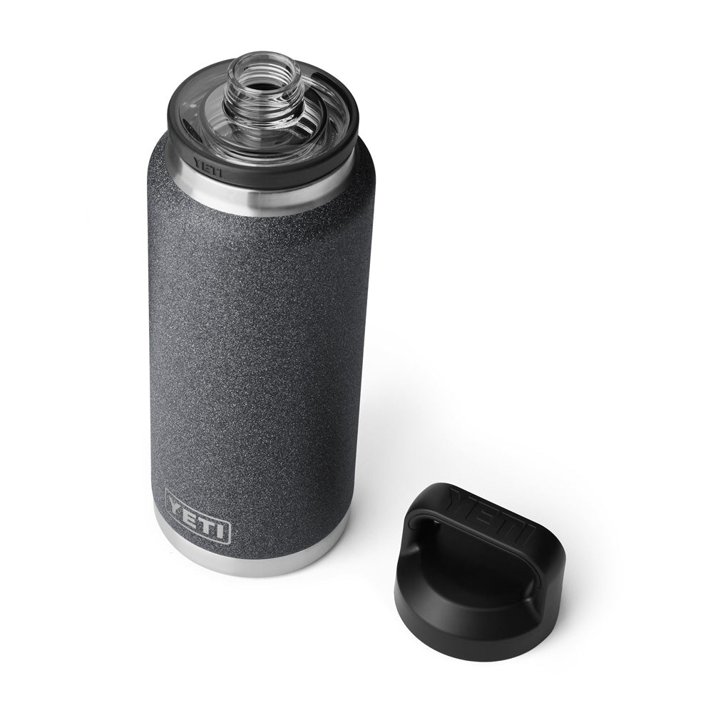 Yeti Rambler 36 OZ Bottle Chug - Black Stone