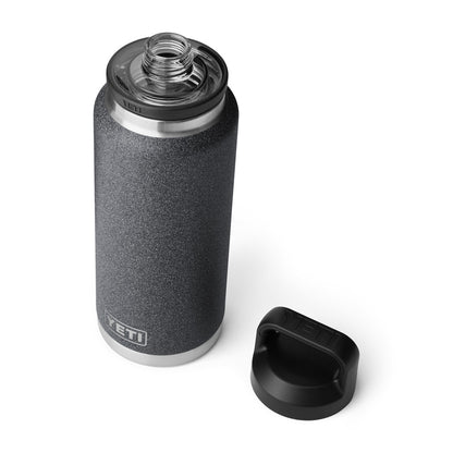 Yeti Rambler 36 OZ Bottle Chug - Black Stone