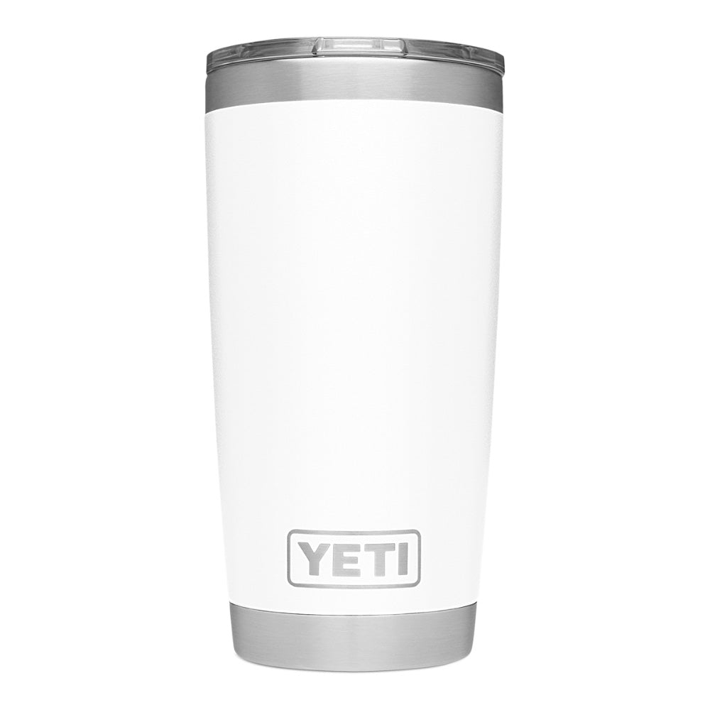 YETI RAMBLER 20 OZ TUMBLER - WHITE
