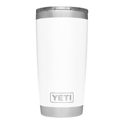 YETI RAMBLER 20 OZ TUMBLER - WHITE