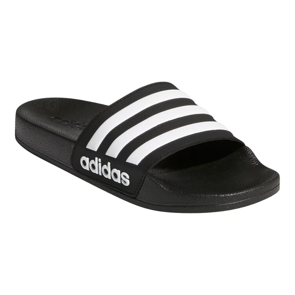 Adidas Adilette Kid's Shower Slide Sandals - Black/White