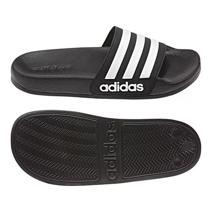 Adidas Adilette Kid's Shower Slide Sandals - Black/White