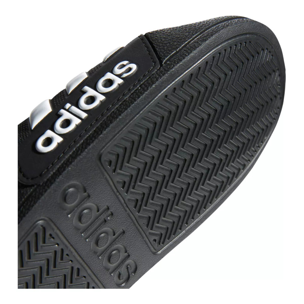 Adidas Adilette Kid's Shower Slide Sandals - Black/White