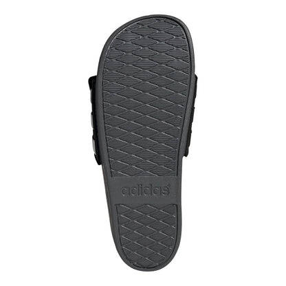 Adidas Men's Adilette Comfort Adjustable Sandals - Black/White/Grey