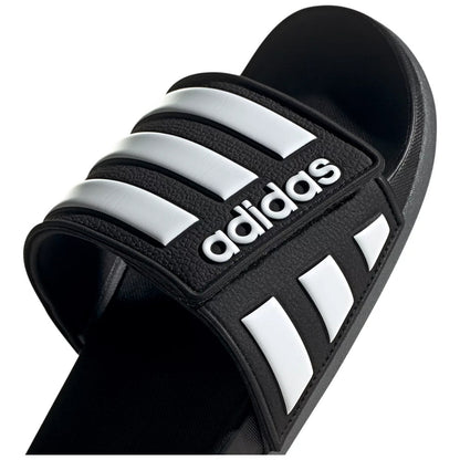 Adidas Men's Adilette Comfort Adjustable Sandals - Black/White/Grey