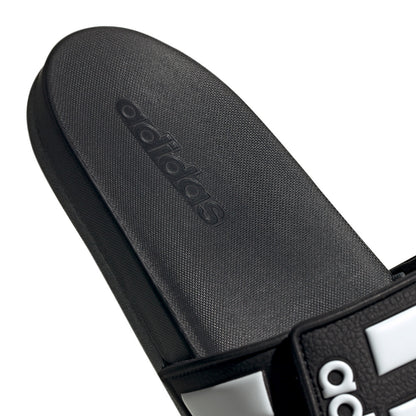 Adidas Men's Adilette Comfort Adjustable Sandals - Black/White/Grey