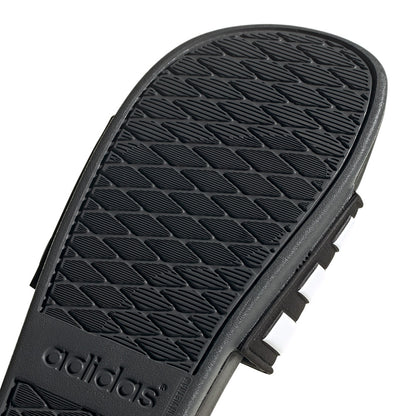 Adidas Men's Adilette Comfort Adjustable Sandals - Black/White/Grey