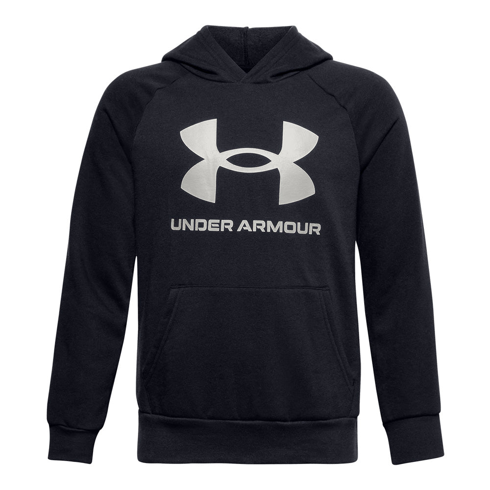 Under Armour Rival Logo Boy's Black Pullover Hoodie