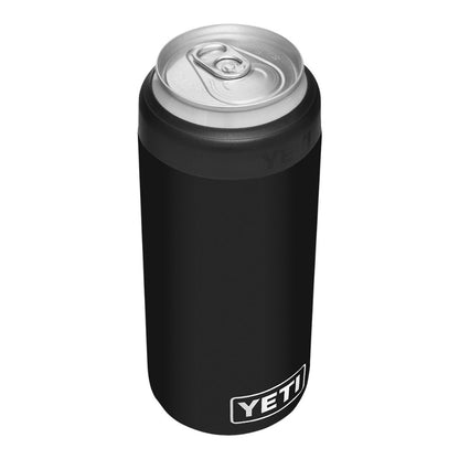 YETI RAMBLER COLSTER SLIM CAN - BLACK