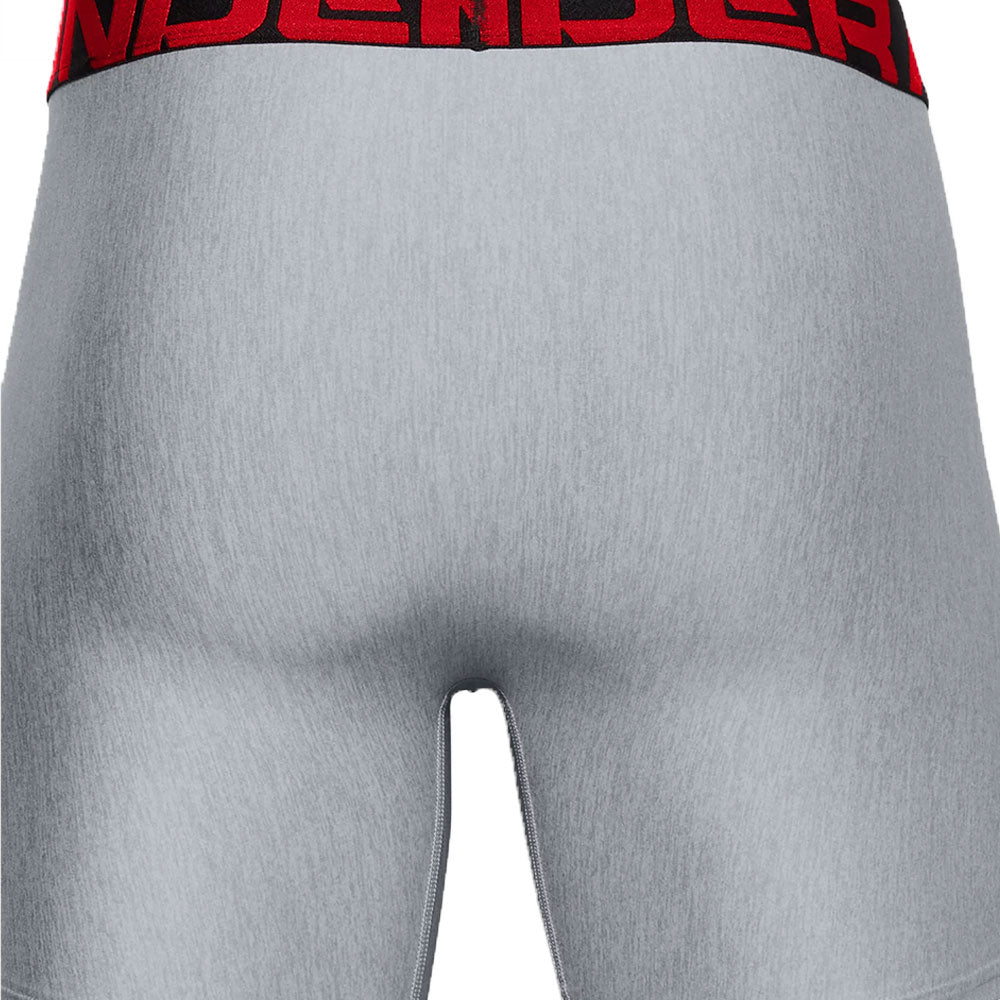 Under Armour Tech 6" Men's Grey Boxer Briefs - 2 Pack